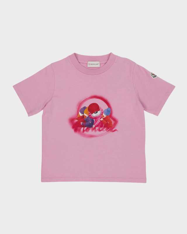 Boy's Bear Graphic Logo Patch T-Shirt, Size 8-